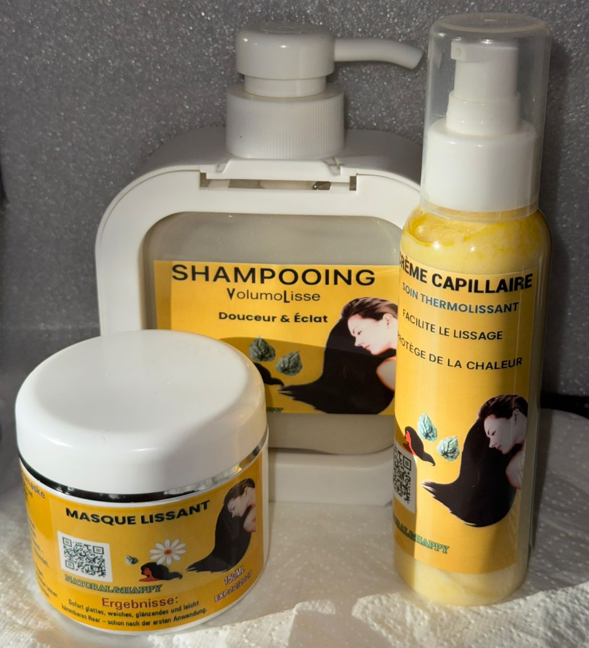 ⭐ KIT LISSAGE MAGIQUE – Cheveux denses, lisses et brillants/⭐ MAGISCHES GLÄTTUNGS-KIT