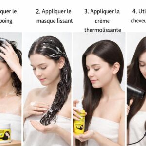 ⭐ KIT LISSAGE MAGIQUE – Cheveux denses, lisses et brillants/⭐ MAGISCHES GLÄTTUNGS-KIT
