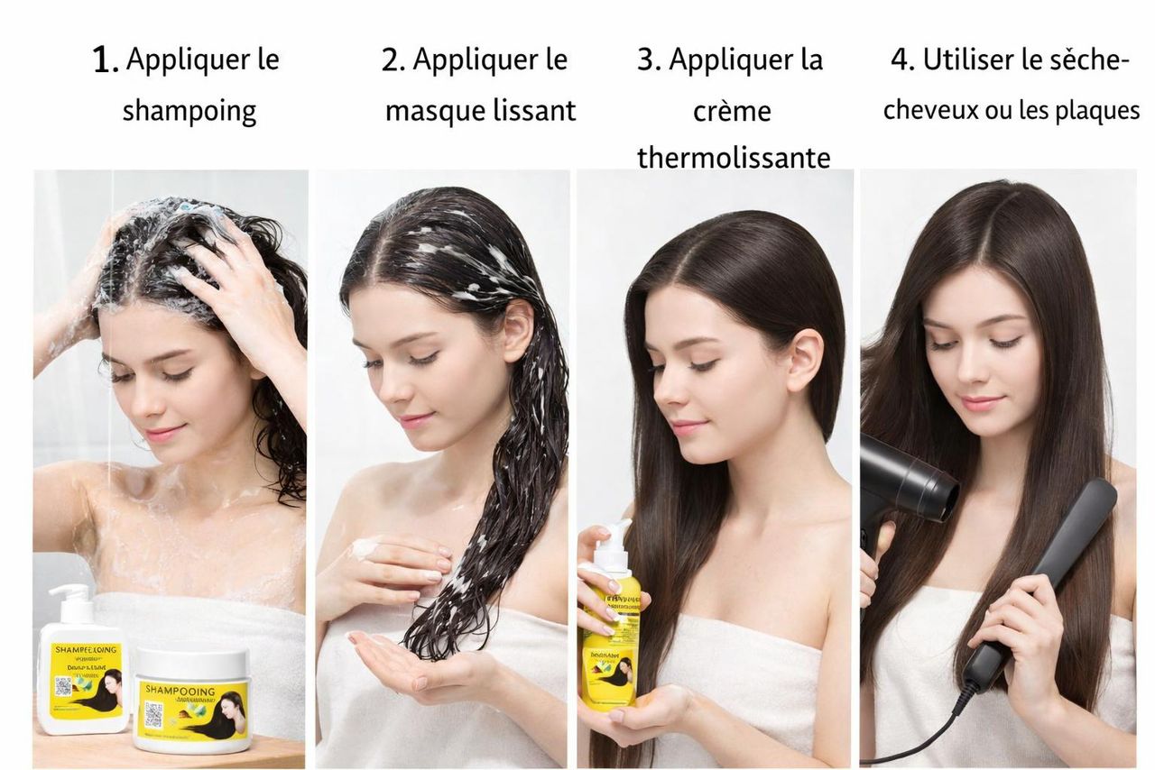 ⭐ KIT LISSAGE MAGIQUE – Cheveux denses, lisses et brillants/⭐ MAGISCHES GLÄTTUNGS-KIT