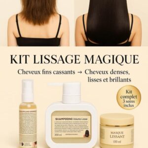 KIT DE SOINS CHEVEUX POUR LISSAGE MAGIQUE