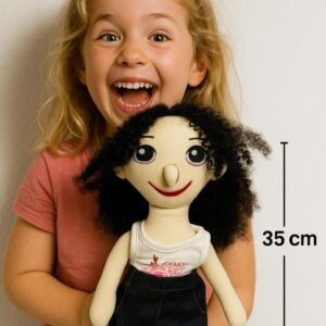 Poupée Artisanale 35cm look moderne et naturel
