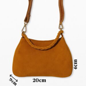 Sac bandoulière artisanal en cuir exotique