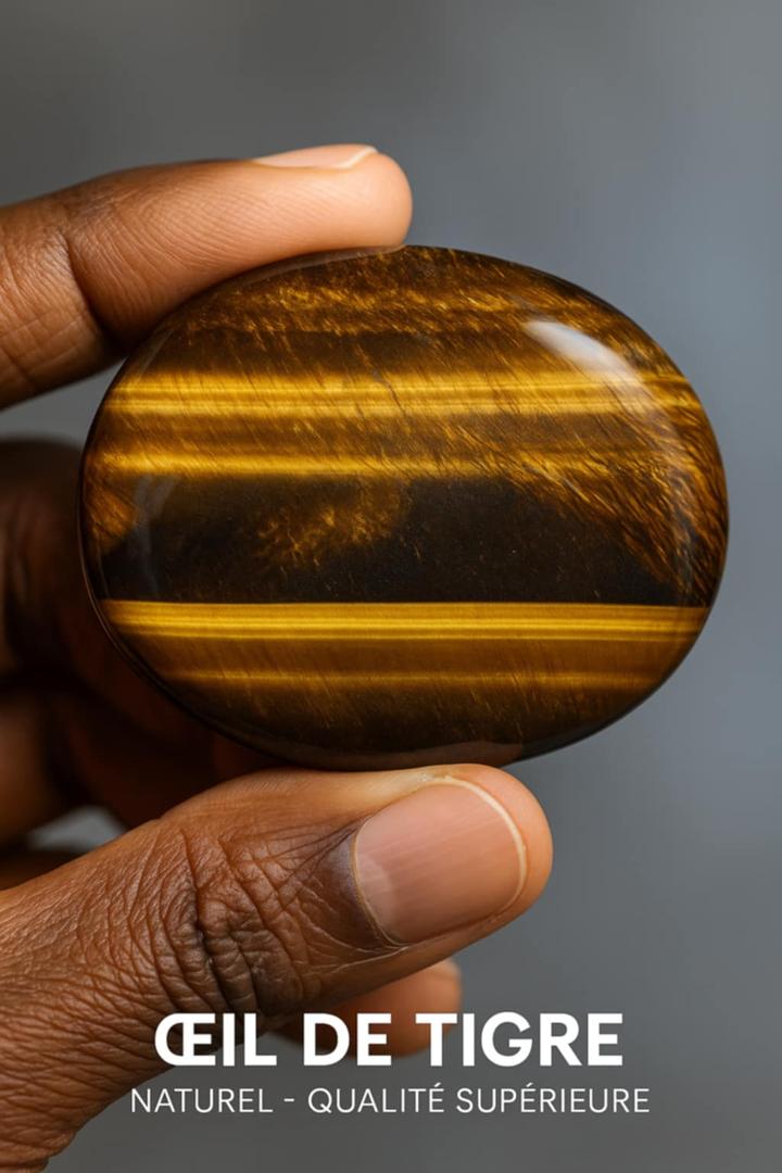 Sphère Citrine ET OEIL DE Tigre Authentiques