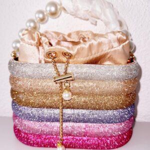 Mini Sac boule strass et perles