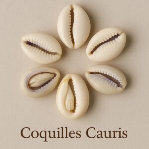 Lot de 6 Coquilles Cauris – Taille Mixte