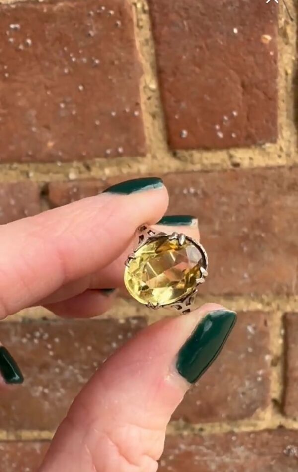 Bague en Citrine Naturelle – Argent 925 – Image 3