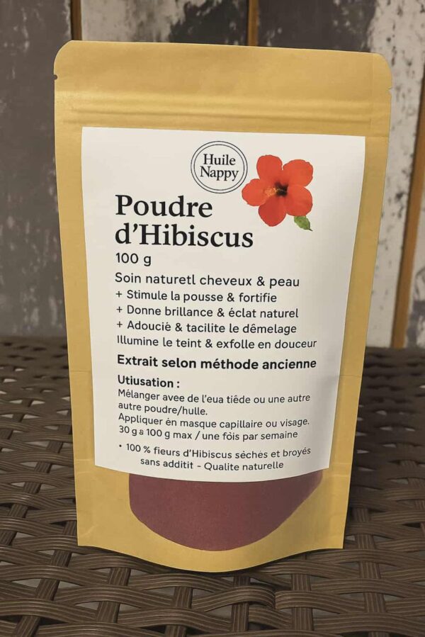 Poudre d’Hibiscus – Trésor Naturel pour les Cheveux et la Peau