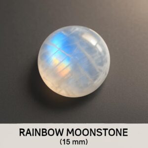 Pierre de Lune Arc-en-Ciel (15 mm)AAA