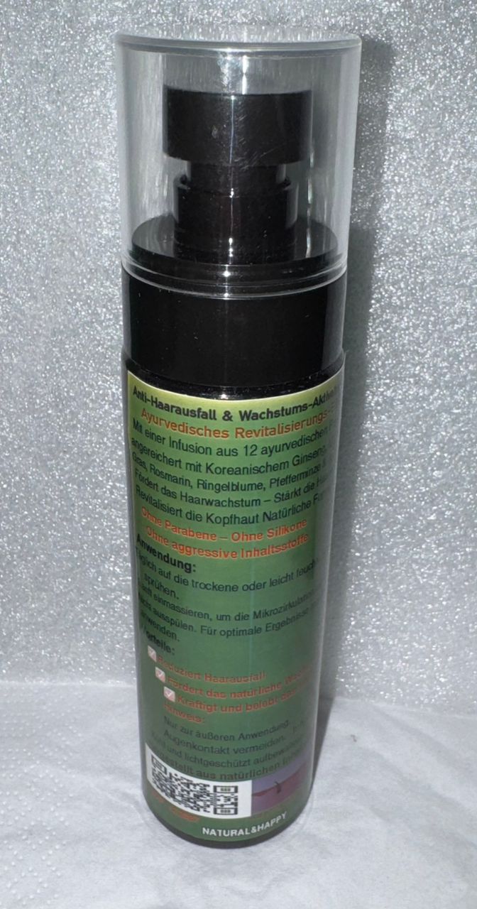 Spray Anti-Chute de Cheveux & Activateur de Croissance – Élixir Ayurvédique/Anti-Haarausfall & Wachstums-Aktivator Spray Ayurvedisches Revitalisierungs-Elixier