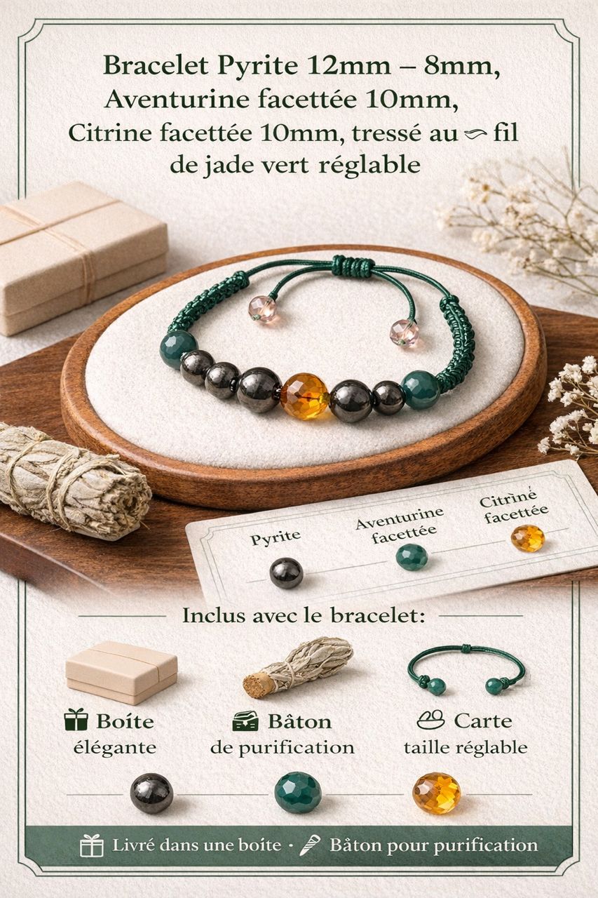 ✨ Bracelet “Aura d’Abondance” ✨